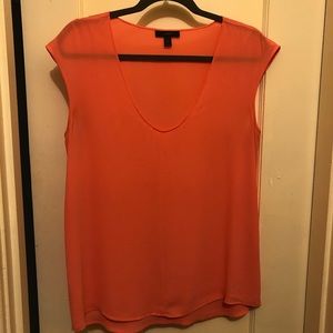JCREW Silk coral blouse